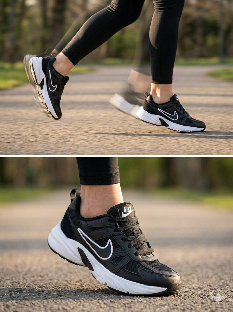 Nike FC Negro con Blanco para Dama – Estilo Único y Máximo Confort